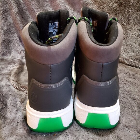 Hytest Footrests Nano Toe Waterproof Black Neon Green Work Boots Men's Size 9.5E - Picture 8 of 14